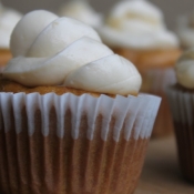 Pumpkin Carrot Cupcakes with Ginger Cream Cheese Frosting